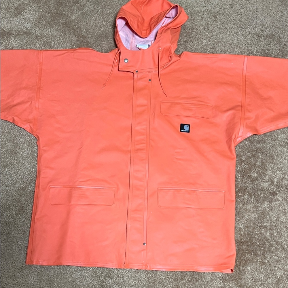Carhartt Men's Orange Raincoat